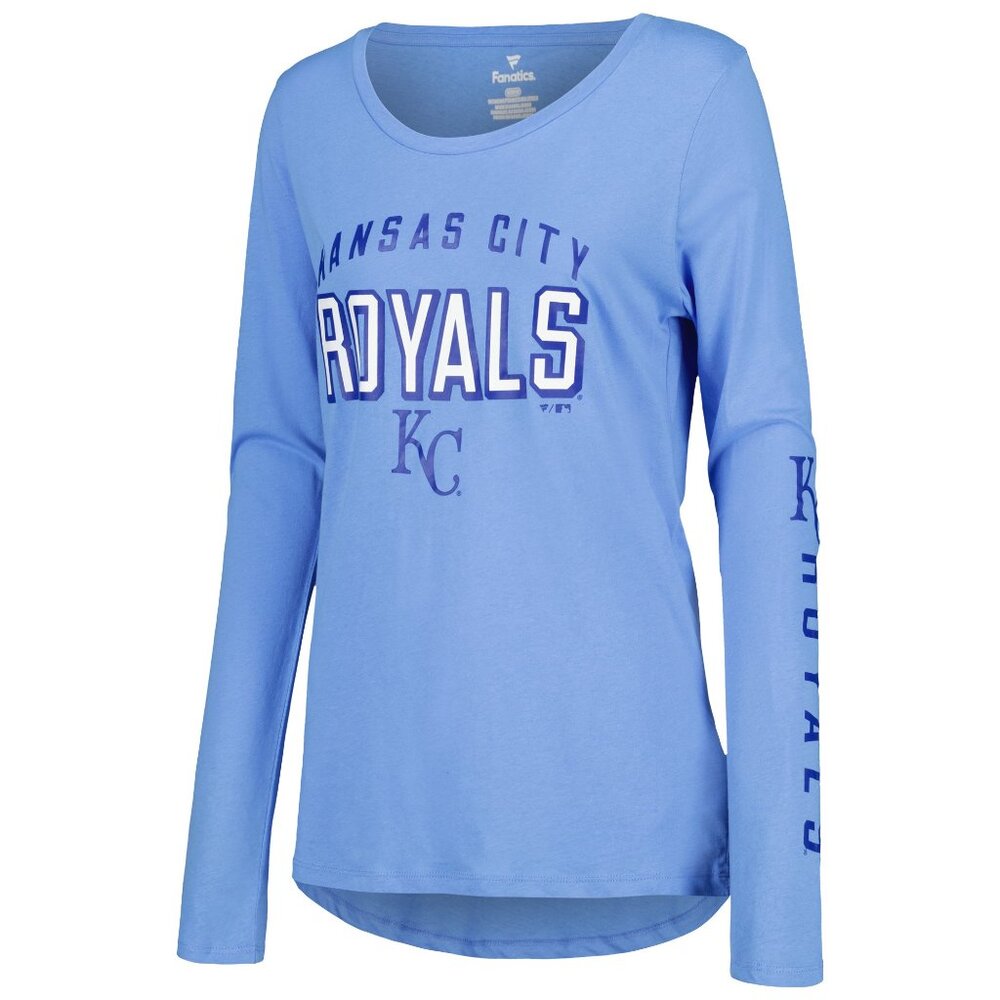 Fanatics Light Blue/Royal Kansas City Royals Tee NWT 3XL